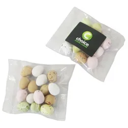 Candy Coated Chocolate Eggs Promotional Bags 50g