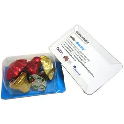 CCX004 Biz Card Treats With Christmas Chocolates - 45g