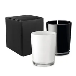 Glass Soy Candle Vanilla Scented 20 Hour Burn