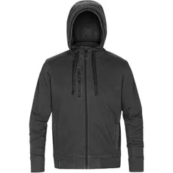 Metro Mens Full Zip Hoodie with Ribbed Panels 400gsm Fleece