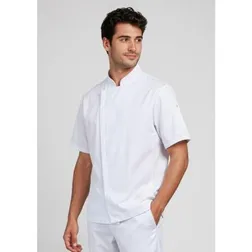 Alfresco Short Sleeve Chef Jacket Recycled Polyester UPF Protection
