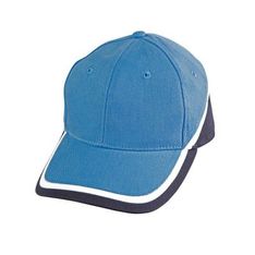 Heavy Brushed Cotton Tri Colour Sports Cap Metal Buckle