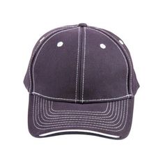 Premium Cotton Twill Contrast Trim Velcro Cap