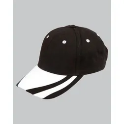 Heavy Brushed Cotton Structured Contrast Peak Velcro Cap