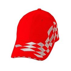 Heavy Brushed Cotton Checkered Racing Cap Metal Buckle