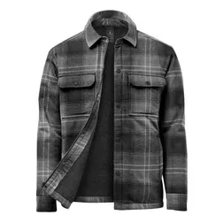 Highland Sherpa Lined Plaid Work Jacket
