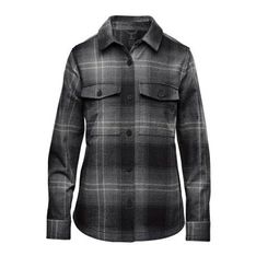 Highland Womens Relaxed Fit Plaid Work Shirt
