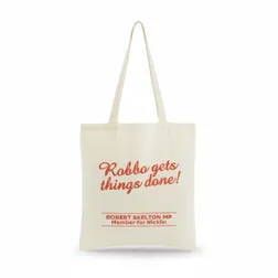 Natural Cotton Tote Bag with Long Shoulder Handles