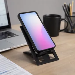 Foldable Plastic Mobile Stand for Desk Use