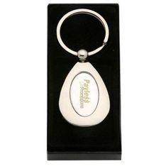 Tear Drop Alloy Keyrings With Gift Box