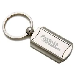K6 Funky Rectangle Promotional Metal Keyrings With Gift Box