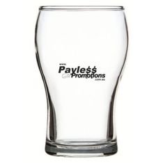 285ml Glass Beer Tumbler with Printed Branding