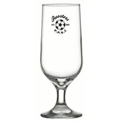 GLFB744882 345ml Classic Footed Logo Beer Glasses