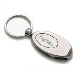 K7 Gloss Oval Alloy Personalised Bottle Opener Keyrings With Gift Box