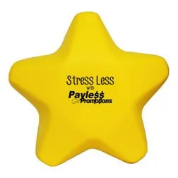 S38 Star Yellow Printed Shapes Stress Shapes