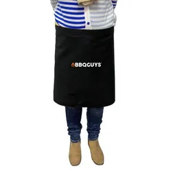 Black Polyester Long Waist Hospitality Apron