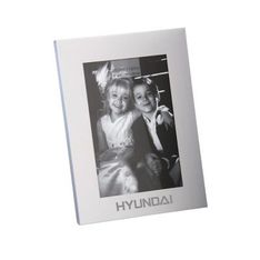 Classic Silver Aluminium Desk Photo Frame with Engraving