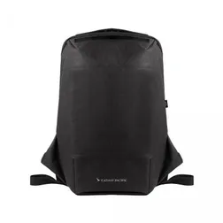 Nova Anti-Theft Foam Padded Computer Backpack Black with Tan Trim