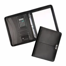 Bonded Leather Zippered A4 Compendiums