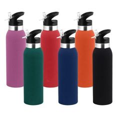 Veola Vacuum Insulated Stainless Steel Bottle 500ml Rubberised Finish