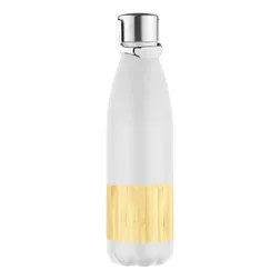 Barvalia Vacuum Insulated Stainless Steel Bottle with Bamboo Panel