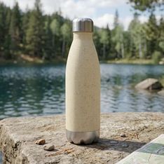 Komo Natural Wheat Straw Fibre 700ml BPA Free Drink Bottle