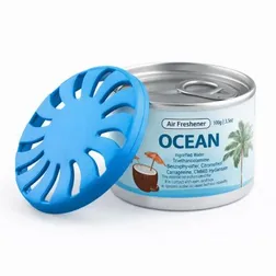 Ocean Fragrance Tin Car Air Freshener with Plastic Lid