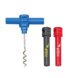 Red Wine Plastic Metal Bottle Opener