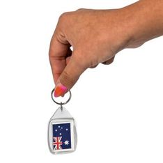 Tear Drop Clear Acrylic Access Control Keyring