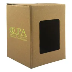 Large Cardboard Presentation Box with Window for Drinkware