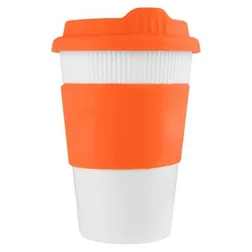 Ecco Kuppa 12oz Silicone Band Reusable Cup with Lid