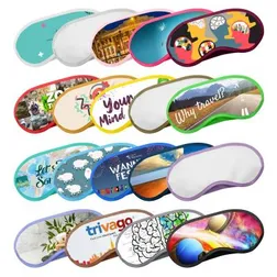 Moonlight Sleep Eye Mask Cotton Polyester Blend with Elastic Strap