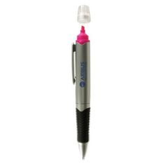 Duo Twist Action Ballpoint Highlighter Pen