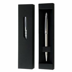 Black Cardboard Gift Box with Clear Window for Single Pen Display