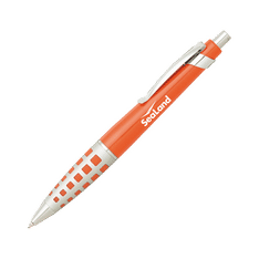 Madison Metal Ballpoint Pen with Dimpled Rubber Grip