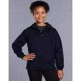 Kids Half Zip Fleece Sweatshirt 280gsm Cotton Polyester Blend