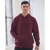 Mens Cotton Fleece Pullover Hoodie with Kangaroo Pocket