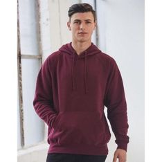 Mens Cotton Fleece Pullover Hoodie with Kangaroo Pocket