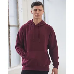 Mens Cotton Fleece Pullover Hoodie with Kangaroo Pocket
