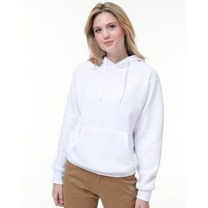 Unisex Close Front Contrast Fleece Hoodie