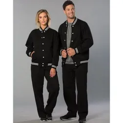 Unisex Poly Cotton Fleece Varsity Jacket