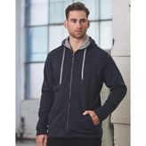 Bonded Polar Fleece Zip Hoodie With Contrast Lining
