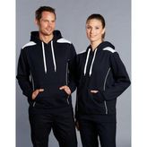 Unisex Kangaroo Pocket Fleece Hoodie Contrast Panels