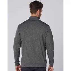 Mens Half Zip Polyester Elastane Athletic Training Pullover