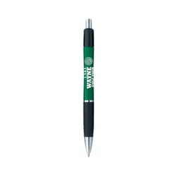 Emblem Bold Ballpoint Pen with Rubberized Grip