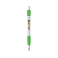 White Element Ballpoint Pen with Coloured Trim
