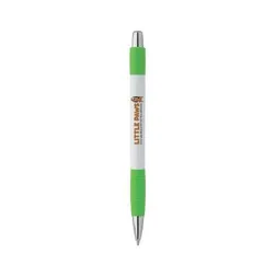 White Element Ballpoint Pen with Coloured Trim