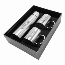 Bella Vacuum Insulated Flask and Mug Set