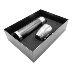 Compana Vacuum Insulated Stainless Steel Flask and Mug Gift Set