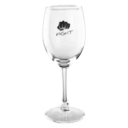 Wellie Borosilicate Wine Glass 330ml With Etched Branding Area